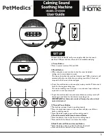 Preview for 1 page of iHome PetMedics 2P1S0005 User Manual