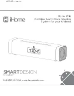 iHome SMARTDESIGN iC16 series Instruction Manual preview