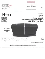 Предварительный просмотр 1 страницы iHome Split iBT11 Instruction Manual