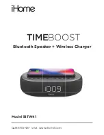 iHome TIMEBOOST iBTW41 Manual preview