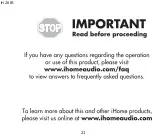 Preview for 22 page of iHome2GO iH 26 Manual