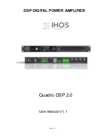 IHOS Quadro DSP 2.0 User Manual предпросмотр