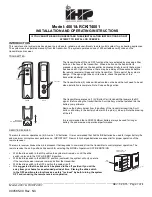 IHP 4001 Operating Instructions preview