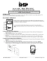 IHP H8864 Installation And Operation Instructions preview
