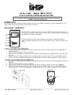 Предварительный просмотр 1 страницы IHP H8864 Installation And Operation Instructions