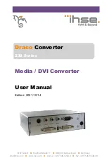 Ihse Draco 238 Series User Manual preview