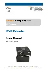 Ihse Draco compact DVI 477 Series User Manual preview