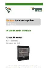 Preview for 1 page of Ihse Draco tera 480 Series User Manual