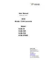 Preview for 1 page of Ihse K238-5FBNC User Manual