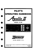 Preview for 1 page of II Morrow Inc. 612B Pilot Operating Handbook