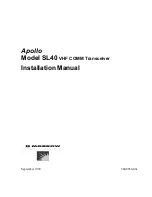 II Morrow Inc. Apollo SL40 Installation Manual preview