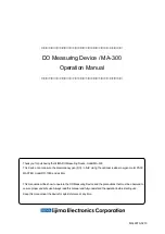 Iijima MA-300 Operation Manual предпросмотр