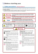 Предварительный просмотр 2 страницы Iijima PACK LEADER RO-105LS Operation Manual