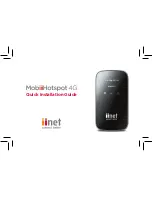 Preview for 1 page of iiNet MobiiHotspot 4G Quick Installation Manual