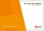 Предварительный просмотр 1 страницы iiNet TP-Link TD-W9970 Quick Setup Manual