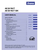 Iiyama AX3819UT BK User Manual предпросмотр