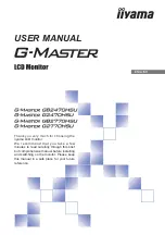 Preview for 1 page of Iiyama G-MASTER G2470HSU User Manual