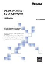 Предварительный просмотр 1 страницы Iiyama G-MASTER G2530HSU User Manual