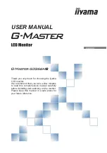 Iiyama G-Master G3266HS User Manual предпросмотр