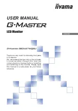 Предварительный просмотр 1 страницы Iiyama G-Master GB3467WQSU User Manual