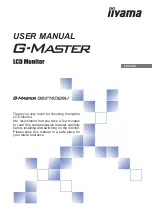 Предварительный просмотр 1 страницы Iiyama G-MASTER OB276OQSU User Manual