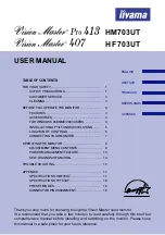 Предварительный просмотр 1 страницы Iiyama HF703UT A User Manual