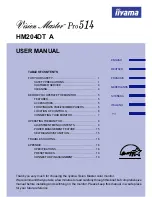 Iiyama HM204DT A User Manual предпросмотр