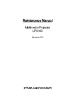 Iiyama LPX100 Maintenance Manual предпросмотр