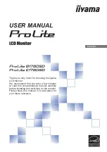 Iiyama Pro Lite B1780SD User Manual предпросмотр