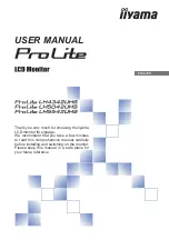 Iiyama Pro Lite LH4342UHS User Manual предпросмотр