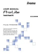 Iiyama Pro Lite TW1023ASC User Manual preview