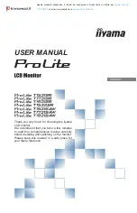 Предварительный просмотр 1 страницы Iiyama ProLine T1531SR User Manual