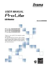 Iiyama ProLite B2008HDS User Manual предпросмотр