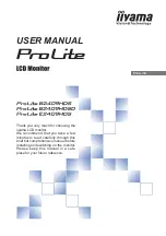 Iiyama ProLite B2209HDS User Manual предпросмотр