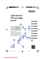 Iiyama prolite B2403WS User Manual preview