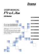 Iiyama ProLite B2712HDS User Manual preview