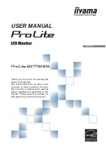 Iiyama ProLite B2776HDS User Manual предпросмотр