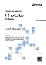 Iiyama ProLite B2791HSU User Manual preview