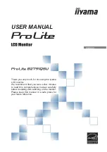 Iiyama ProLite B2791QSU User Manual предпросмотр