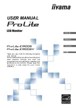 Iiyama ProLite E1900S User Manual предпросмотр