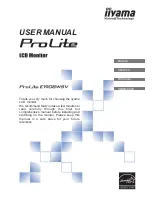 Iiyama ProLite E1908WSV User Manual предпросмотр