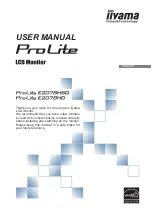 Iiyama ProLite E2078HD User Manual предпросмотр