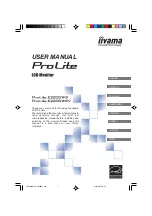 Iiyama ProLite e2200ws User Manual предпросмотр