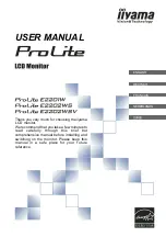 Iiyama ProLite E2201W User Manual preview