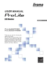 Iiyama ProLite E2271HDS User Manual предпросмотр