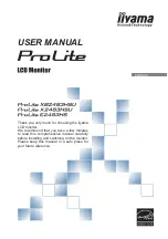 Iiyama ProLite E2483HS User Manual preview