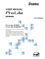 Iiyama ProLite E383 User Manual preview