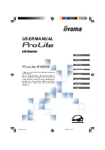 Iiyama ProLite E435S User Manual preview