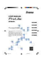 Iiyama ProLite E438S User Manual предпросмотр