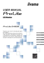 Iiyama Prolite E4835 User Manual предпросмотр